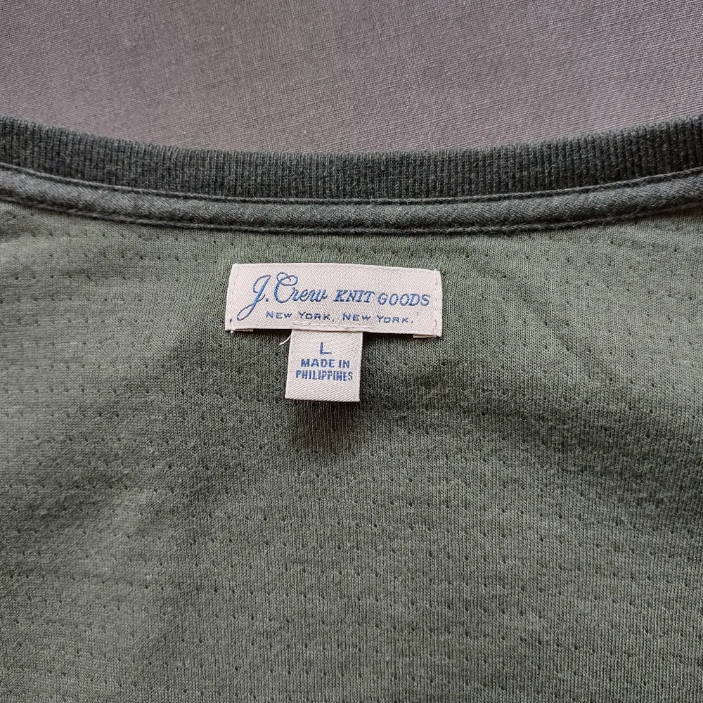 J. Crew Knit Goods Double-Knit Henley
